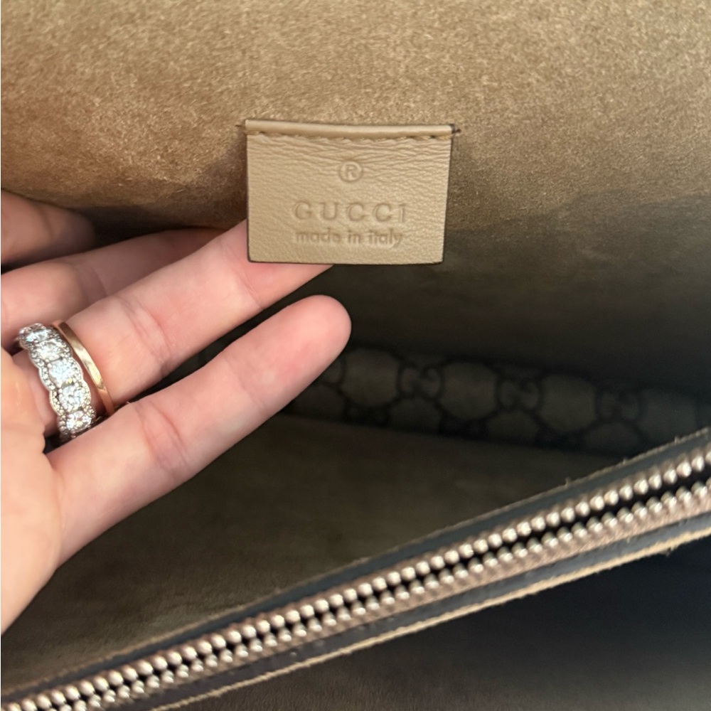 Gucci GG Supreme Monogram Lightning Embroidered Medium Dionysus Shoulder Bag - Picture 12 of 16
